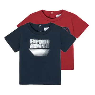 Emporio Armani 6HHD22-4J09Z-0353 boys's Children's T shirt in Multicolour