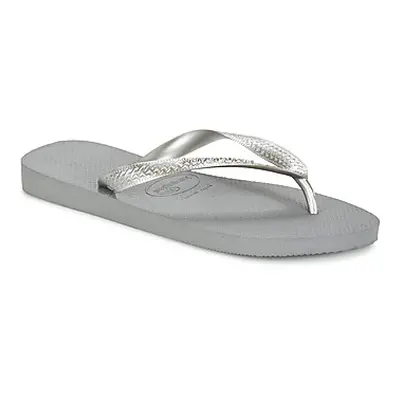 Havaianas TOP METALLIC women's Flip flops / Sandals (Shoes) in Grey