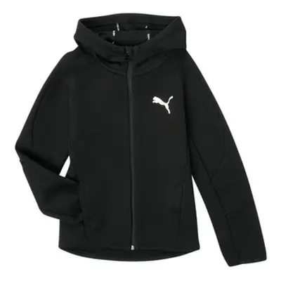 Puma EVOSTRIPE CORE FZ HOODIE boys's Children's sweatshirt in Black