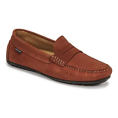 Pellet Cador men's Loafers / Casual Shoes in Red