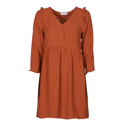 Betty London JOELIE women's Dress in Brown