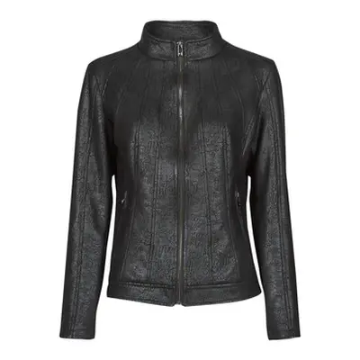 Desigual COMARUGA women's Leather jacket in Black