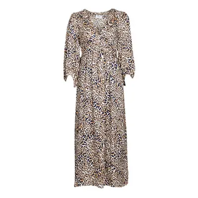 Betty London ALMENA women's Long Dress in Brown