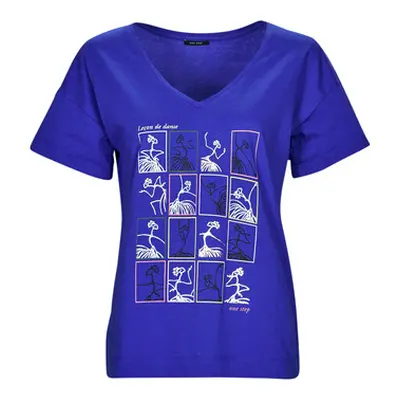 One Step FW10001 women's T shirt in Blue