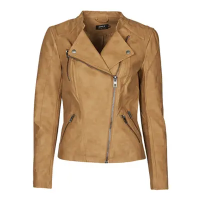 Only ONLAVA women's Leather jacket in Brown