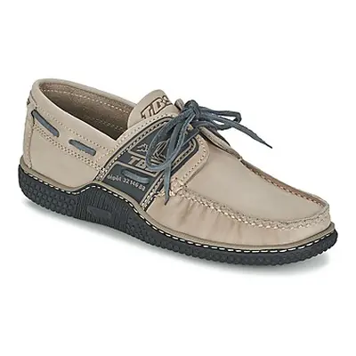 TBS GLOBEK men's Boat Shoes in Beige