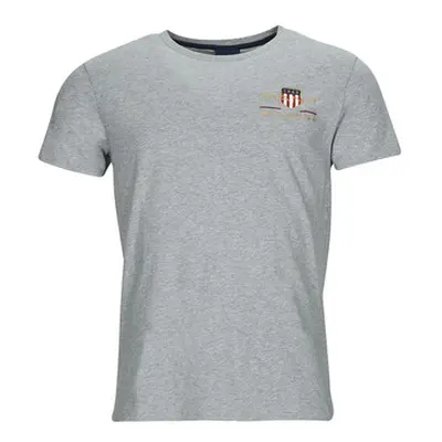 Gant ARCHIVE SHIELD EMB men's T shirt in Grey