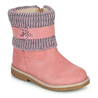 Citrouille et Compagnie PASTEK girls's Children's Mid Boots in Pink