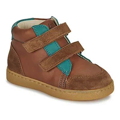 Little Mary LEIO boys's Children's Shoes (High-top Trainers) in Brown