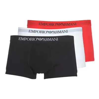 Emporio Armani CC722-PACK DE 3 men's Boxer shorts in Red