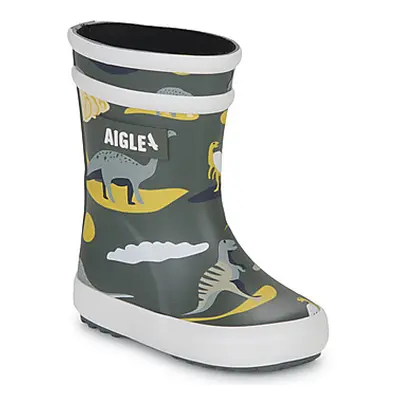 Aigle BABY FLAC PLAY2 girls's Children's Wellington Boots in Grey