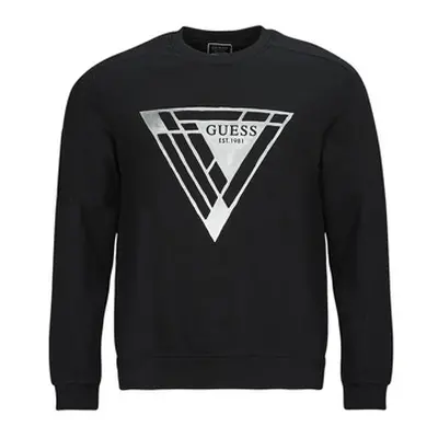 Guess FOIL TRIANGLE men's Sweatshirt in Black