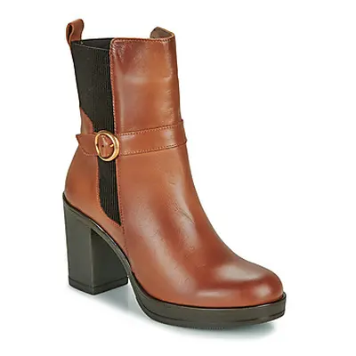 YOKONO PILSEN women's Low Ankle Boots in Brown