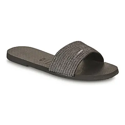 Havaianas YOU MALTA METALLIC women's Mules / Casual Shoes in Black