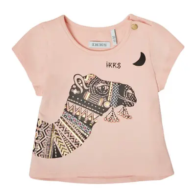 Ikks XS10100-32 girls's Children's T shirt in Pink