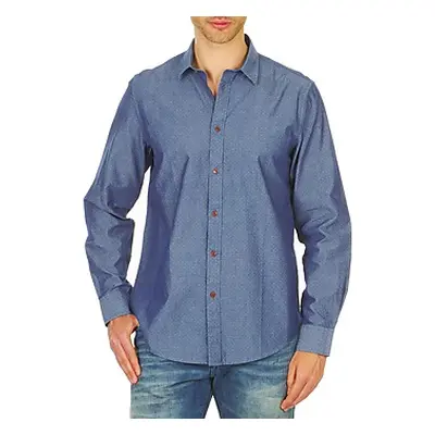 Ben Sherman BEMA00490 men's Long sleeved Shirt in Blue