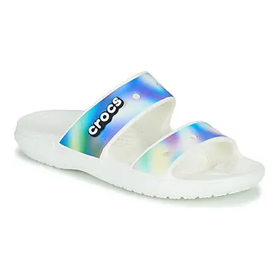 Crocs CLASSIC CROCS SOLARIZED SANDAL women's Mules / Casual Shoes in White