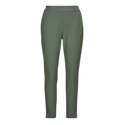 Vila VIVARONE HW SLIM PANT women's Trousers in Green