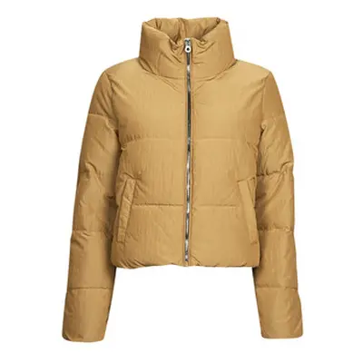 Only ONLDOLLY SHORT PUFFER JACKET OTW NOOS women's Jacket in Brown