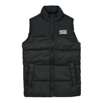 Jack & Jones JJETOBY BODYWARMER COLLAR SN boys's Children's Jacket in Black