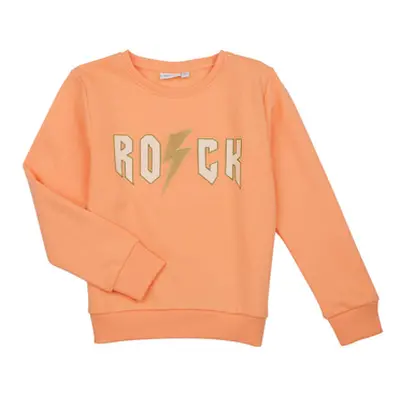 Name it NKFLOFFINA LS SWE BRU PS girls's Children's Sweatshirt in Orange