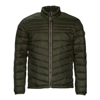 Jack & Jones JJEHERO PUFFER COLLAR men's Jacket in Kaki