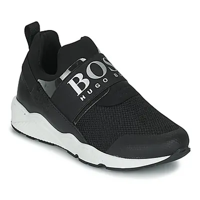 BOSS J29276 boys's Children's Shoes (Trainers) in Black