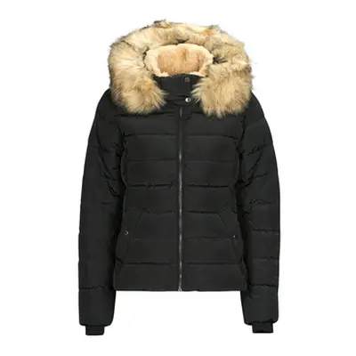 Only ONLNEWCAMILLA FUR HOOD JACKET CC OTW women's Jacket in Black