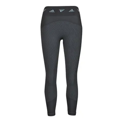 Adidas STUDIO AEROKNIT 7/8 Leggings women's Tights in Grey