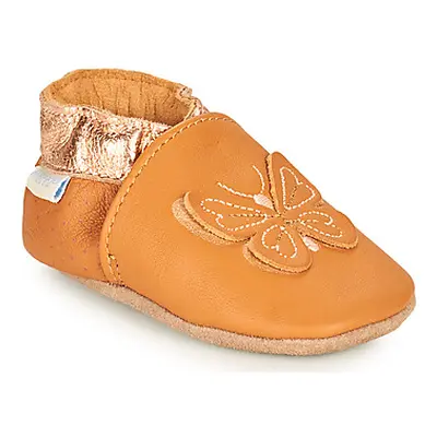 Robeez FLY IN THE WIND girls's Baby Slippers in Brown