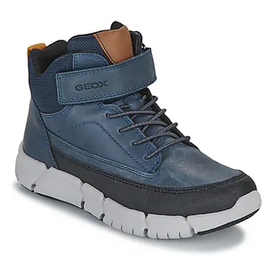 Geox J FLEXYPER BOY boys's Children's Shoes (High-top Trainers) in Blue