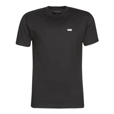 Vans LEFT CHEST LOGO TEE men's T shirt in Black