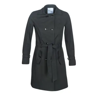 Betty London JIVELU women's Trench Coat in Black