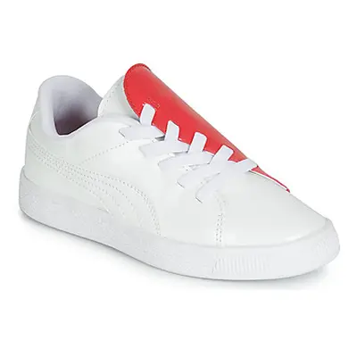 Puma PS BKT CRUSH PATENT AC.W-H girls's Children's Shoes (Trainers) in White