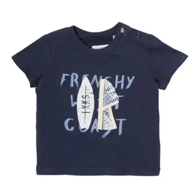 Ikks ECHARPANT boys's Children's T shirt in Blue