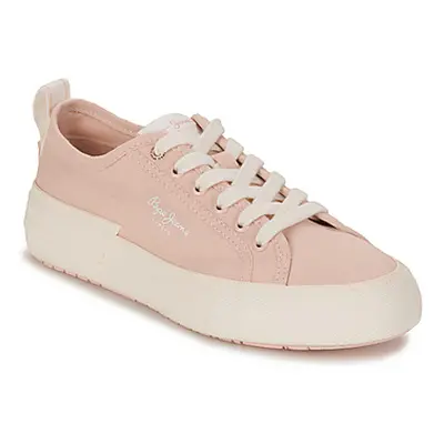 Pepe jeans ALLEN BAND W women's Shoes (Trainers) in Pink