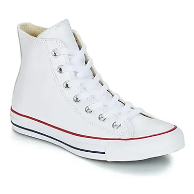 Converse ALL STAR LEATHER HI men's Shoes (High-top Trainers) in White