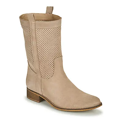 Betty London ONEVAR women's Mid Boots in Beige