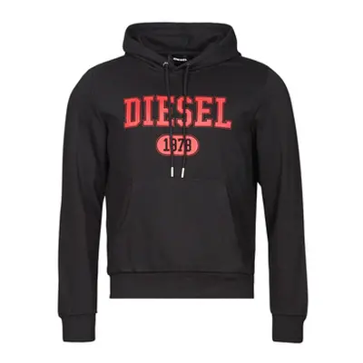 Diesel S-GINN-HOOD-K25 men's Sweatshirt in Black