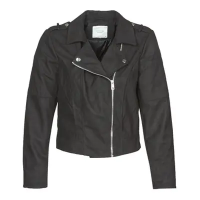 JDY JDYNEW PEACH women's Leather jacket in Black