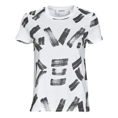 Desigual TS_GLASGOW women's T shirt in White