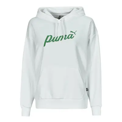 Puma ESS+ BLOSSOM SCRIPT HOODIE TR women's Sweatshirt in White