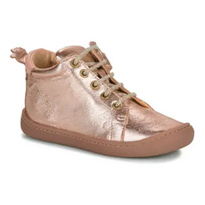 Easy Peasy MY FLEXOO LACET boys's Children's Shoes (High-top Trainers) in Pink