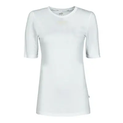 Puma MBASIC TEE women's T shirt in White