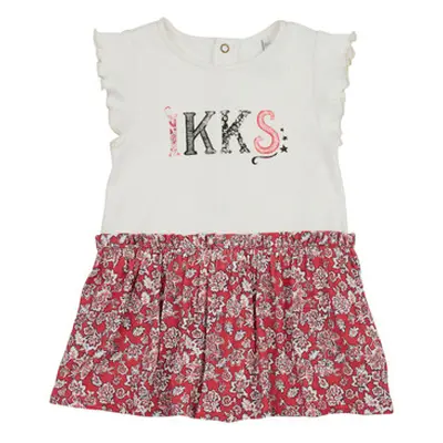 Ikks XW30070 girls's Children's dress in Multicolour