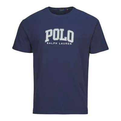 Polo Ralph Lauren T-SHIRT AJUSTE EN COTON SERIGRAPHIE POLO RALPH LAUREN men's T shirt in Marine