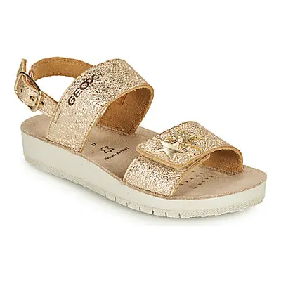 Geox SANDAL COSTAREI GI girls's Children's Sandals in Gold