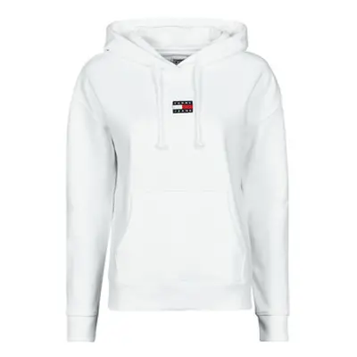 Tommy Jeans TJW TOMMY CENTER BADGE HOODIE women's Sweatshirt in White