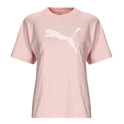 Puma HER TEE women's T shirt in Pink