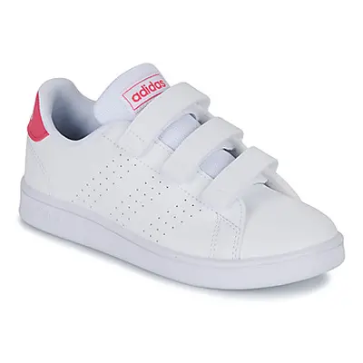 Adidas ADVANTAGE CF C girls's Children's Shoes (Trainers) in White